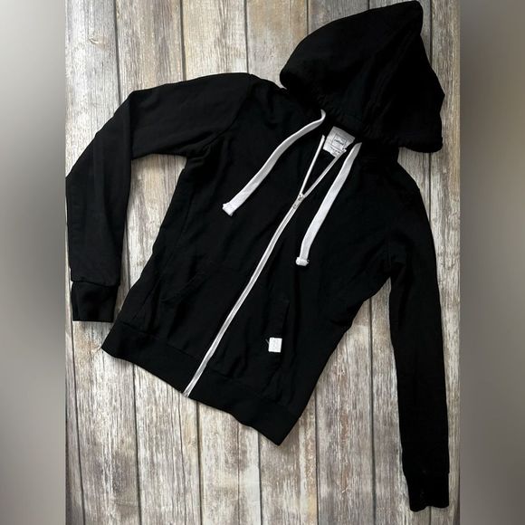 Reflex Tops - Black Zip up Hoodie
